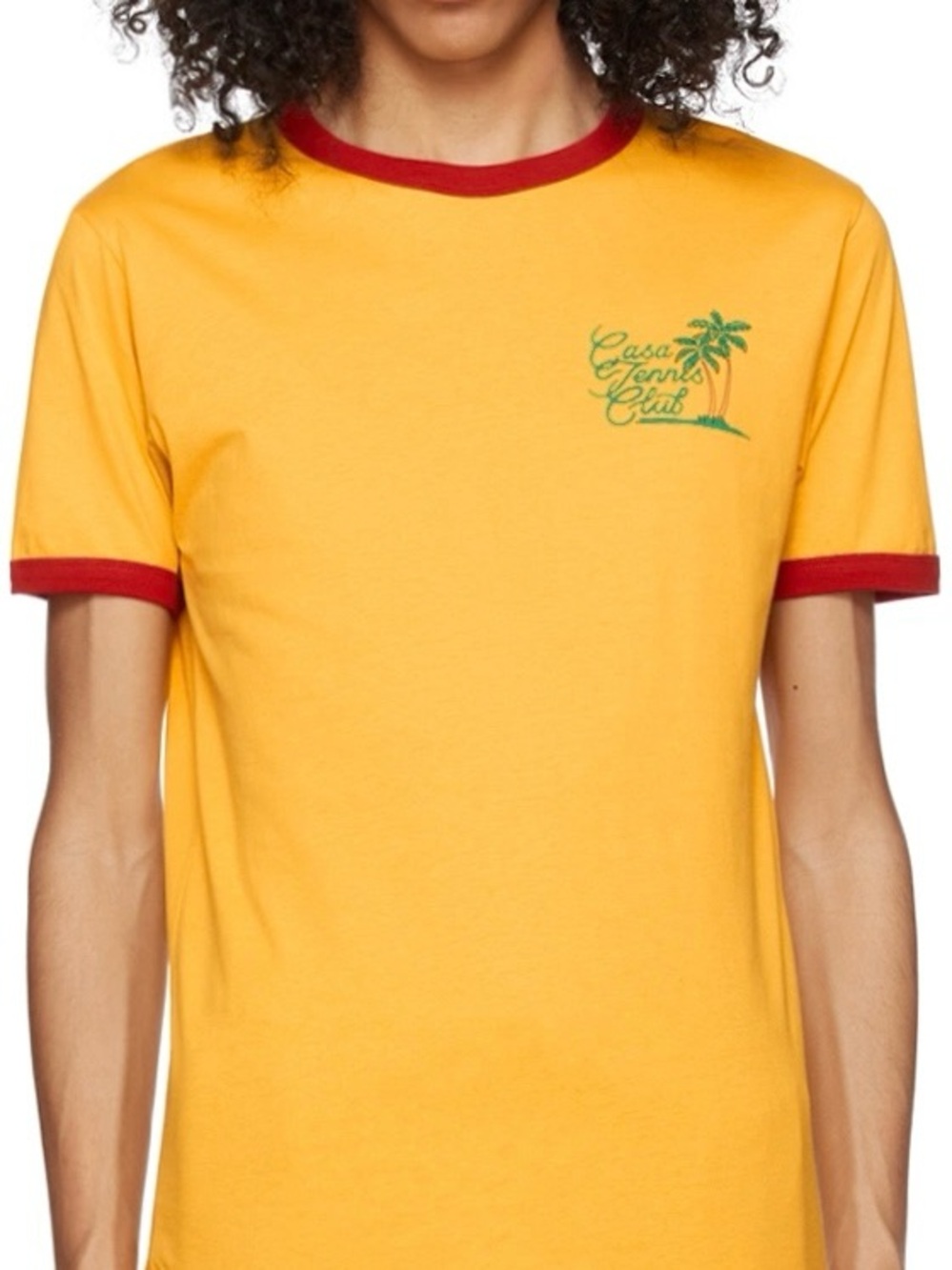 Casablanca Tennis Club Yellow Tee - Men